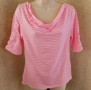 Melrose Chic striped shirt size Medium